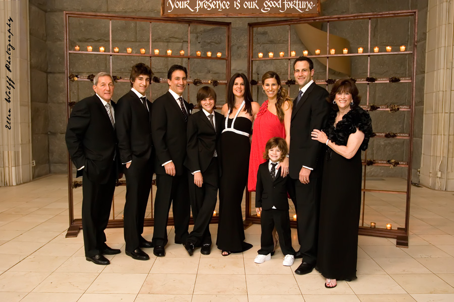 nyc bar mitzvah photography - family formals at guastavinos