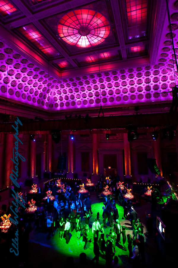 dance floor during a bar mitzvah inside Capitale NYC