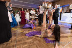 belly dancer performs at a sephardic bar mitzvah
